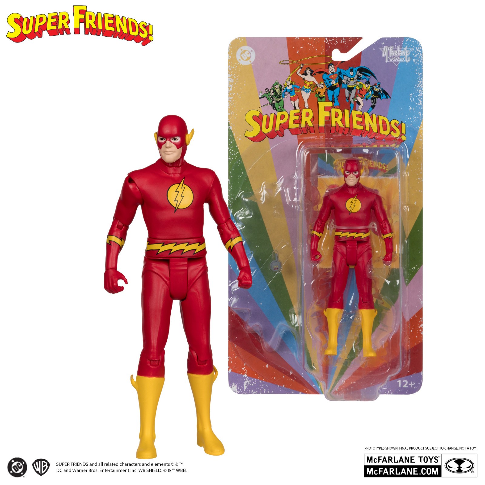 McFarlane DC Super Friends Wave 2 6&Prime; SUPERMAN Flash CHEETAH -Factory SEALED Case