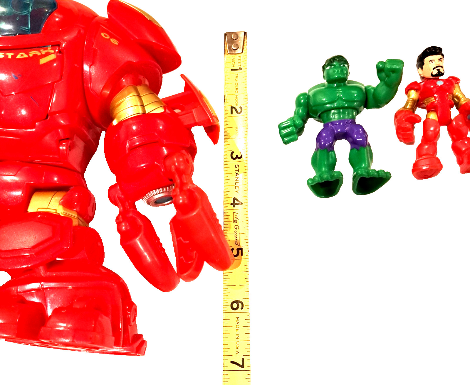 Imaginext / Playskool Marvel Hulkbuster, Hulk, Ironman Super Hero Toys VG Used