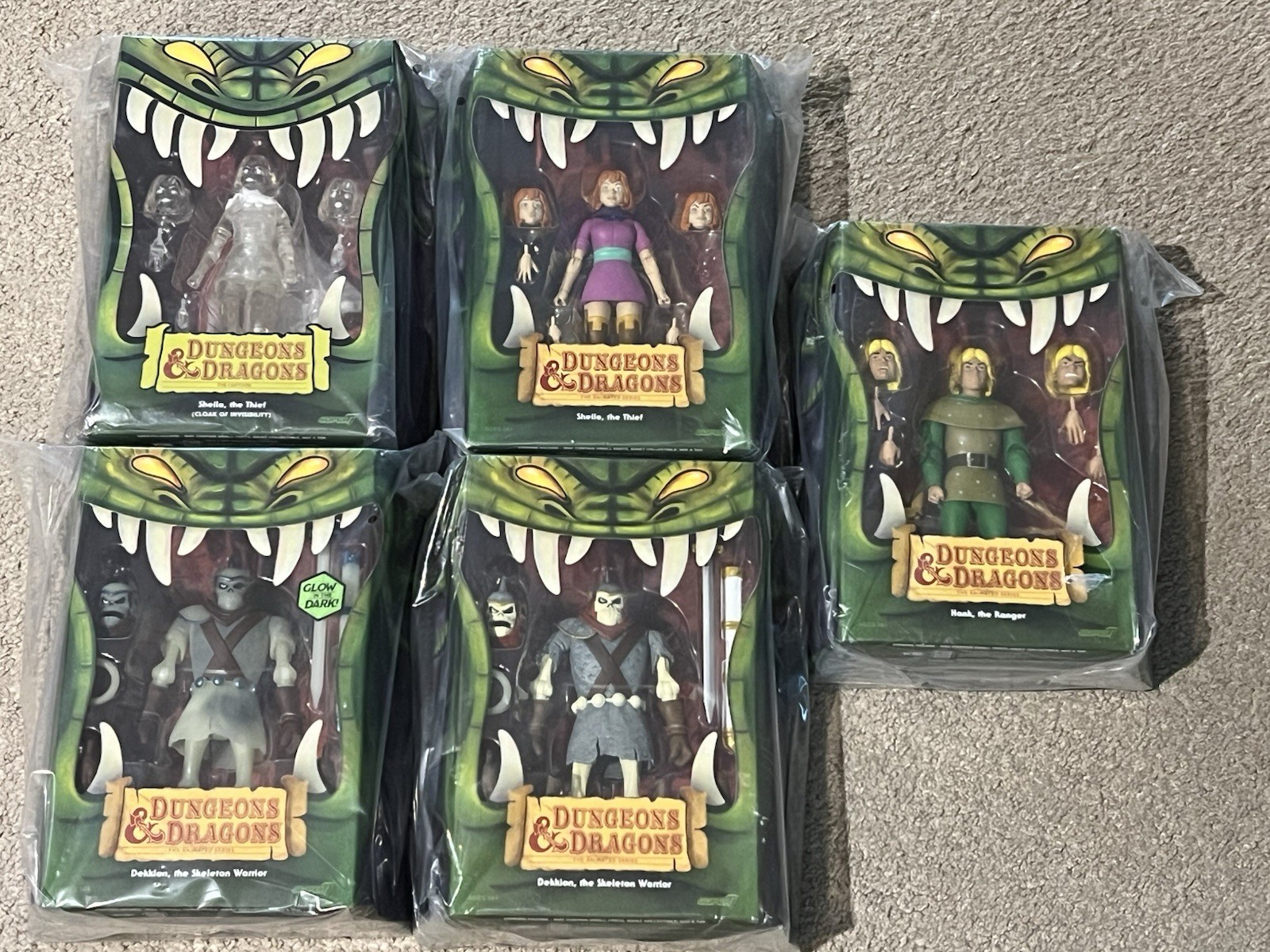 Super7 Ultimates DUNGEONS AND DRAGONS Animated 5 Figures & SDCC Exclusives NEW!