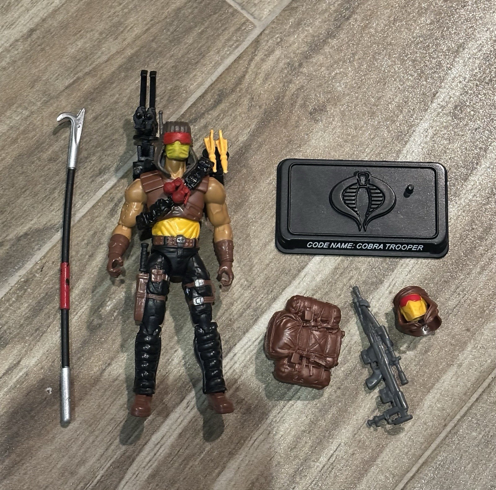 GI Joe Collectors Club FSS 2.0 2014 Desert Scorpion Loose With Custom Backpack
