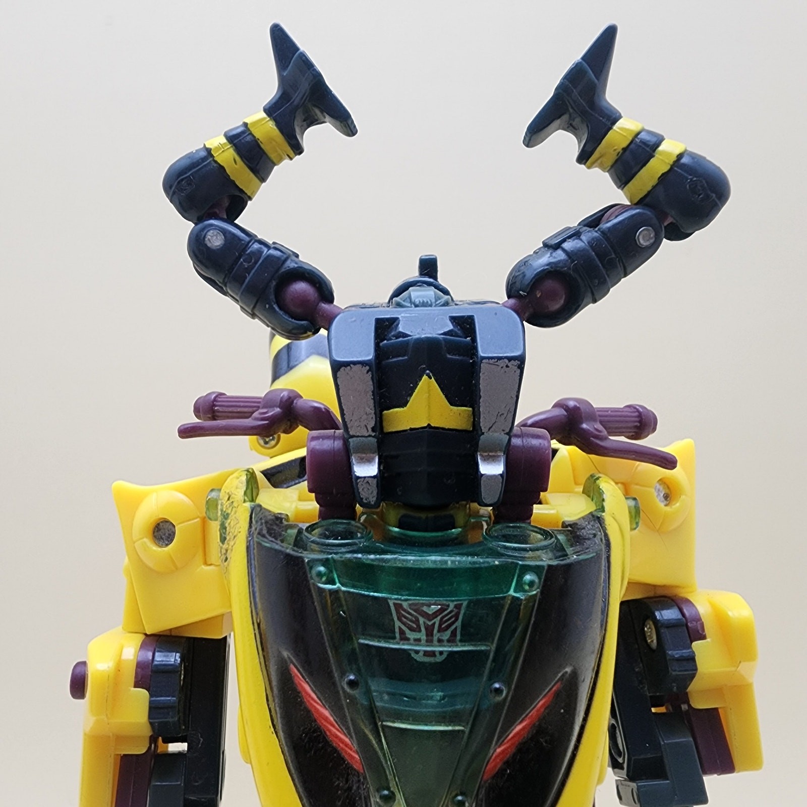 TRANSFORMERS Energon (2003) RAPID RUN 5.5&Prime; Combat Deluxe + NIGHTSCREAM Minicon
