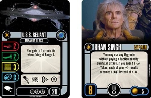 Star Trek – Attack Wing Federation USS RELIANT Expansion pack New in pack/box