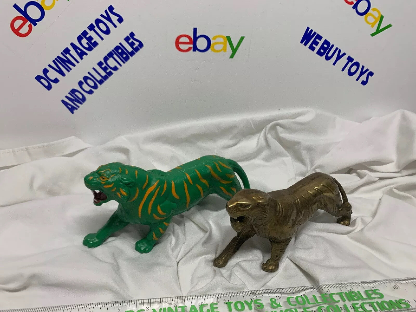 Vintage MOTU He-Man Battle Cat | Rare Brass Sculpture from Action Figure Mold