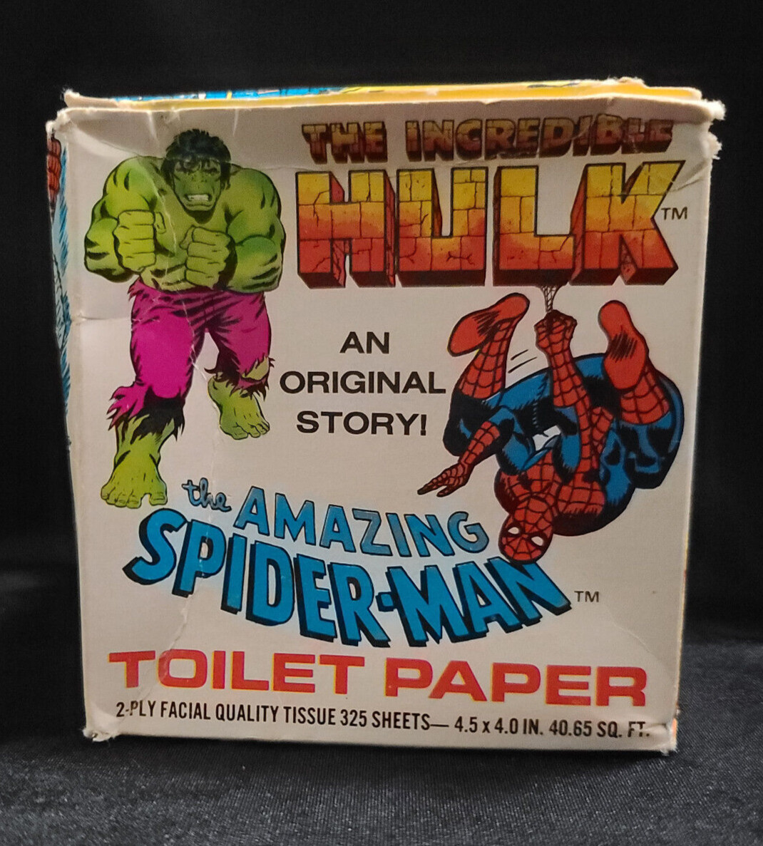 ❤Rare Marvel Comics Amazing Spider-Man Incredible Hulk Toilet Paper Oh Dawn 1979