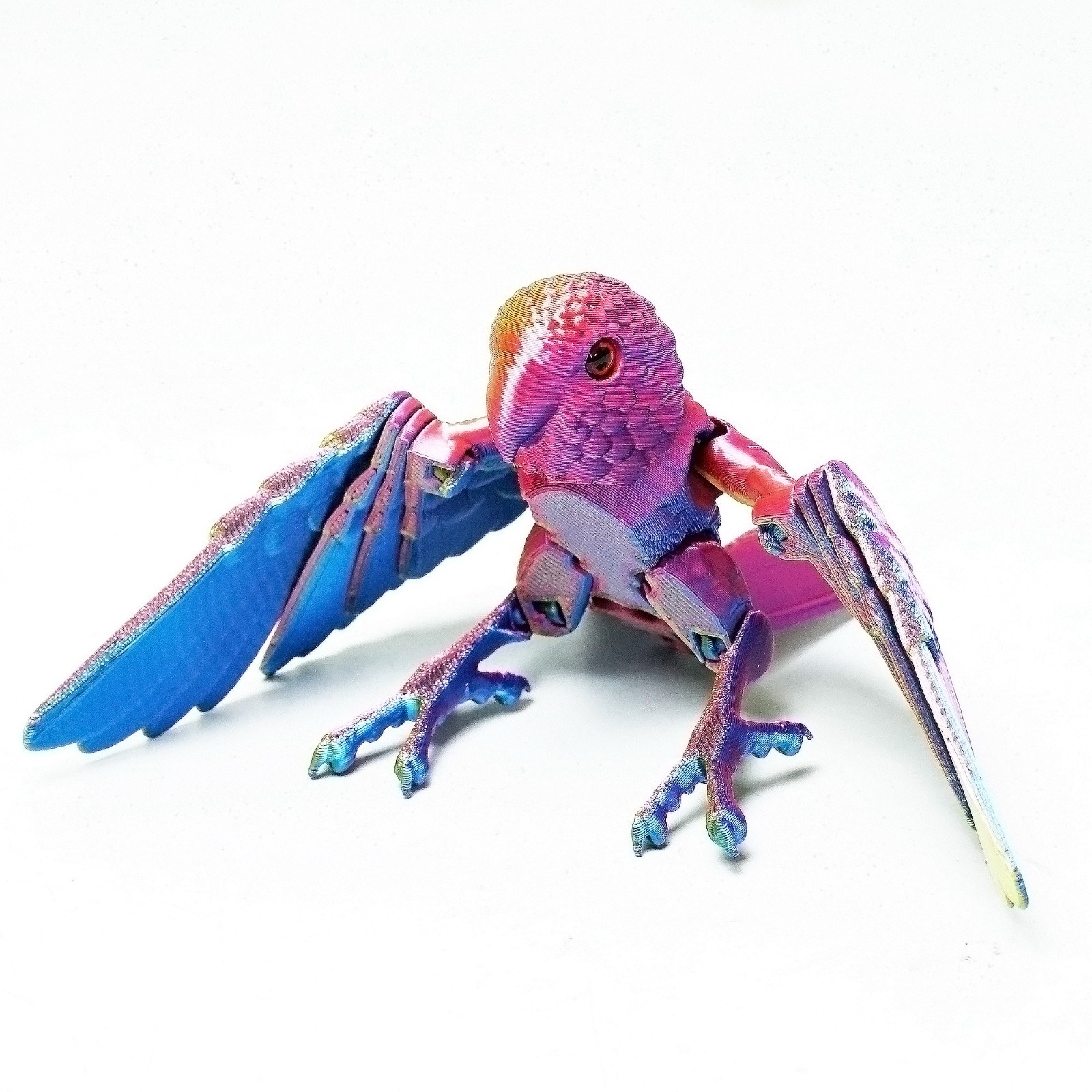 3D Printed Parrot Model,Articulated Animals figure,Fidget Toys Home Decor