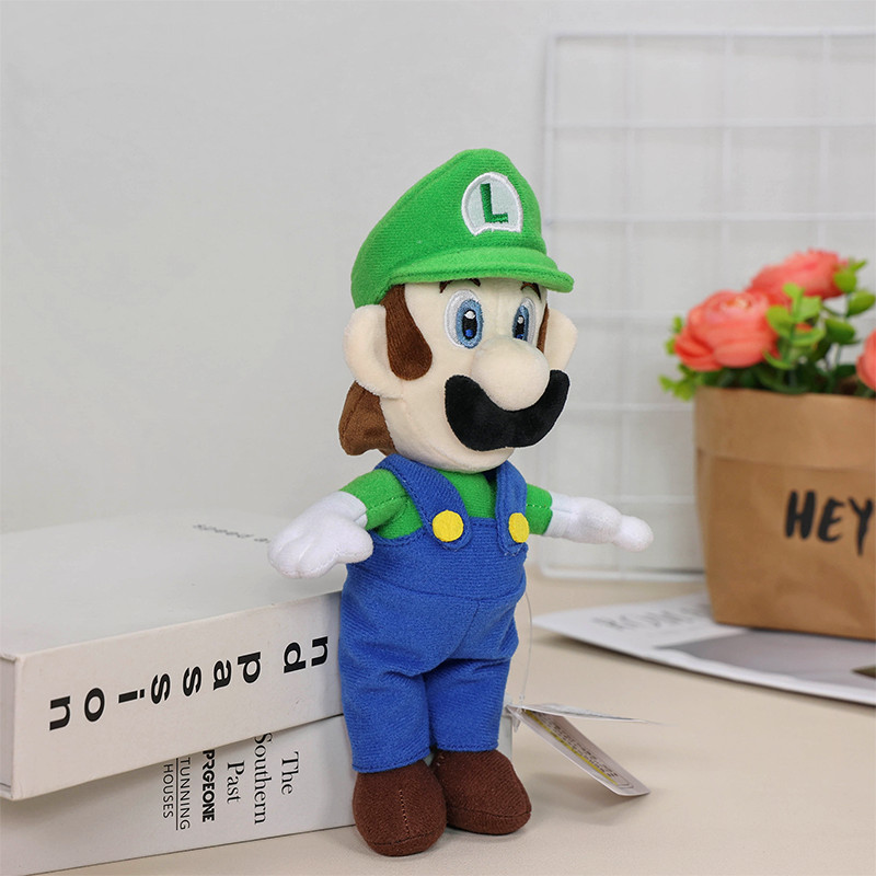 8.5“ Super Mario Bros Plush Classical Luigi Cartoon Stuffed Toys Doll Xmas Gift