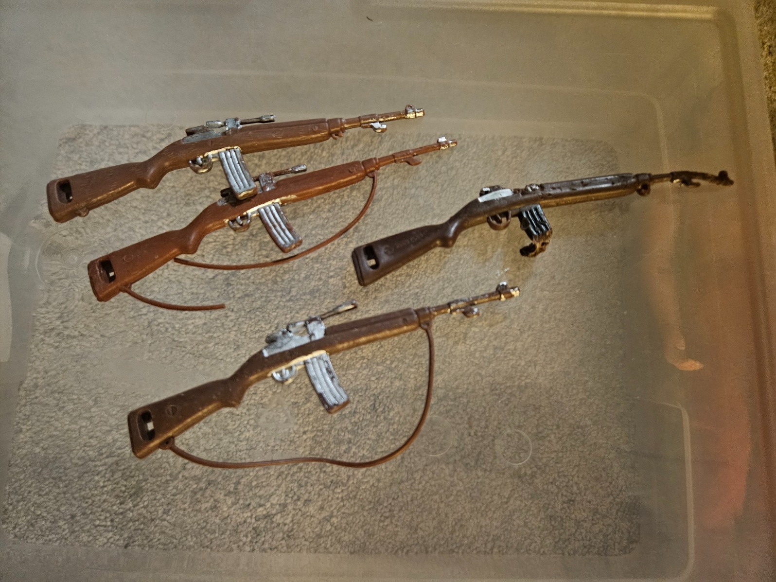 VINTAGE GI JOE RIFLES WITH STRAPS AND WITHOUT