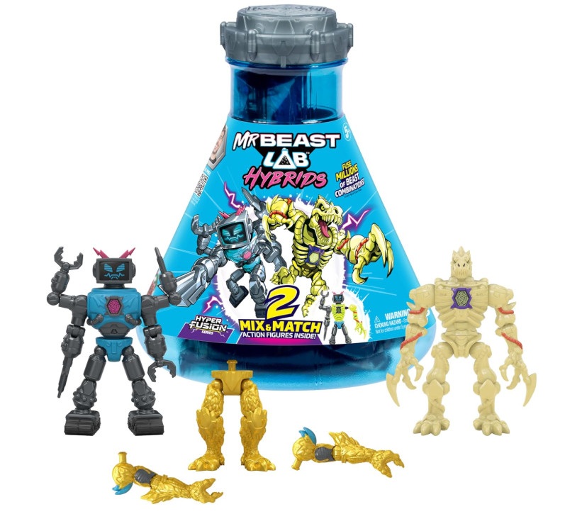 MrBeast Lab Hybrids Multi Pack-Mix & Match Action Figures-Golden Panther Dragon