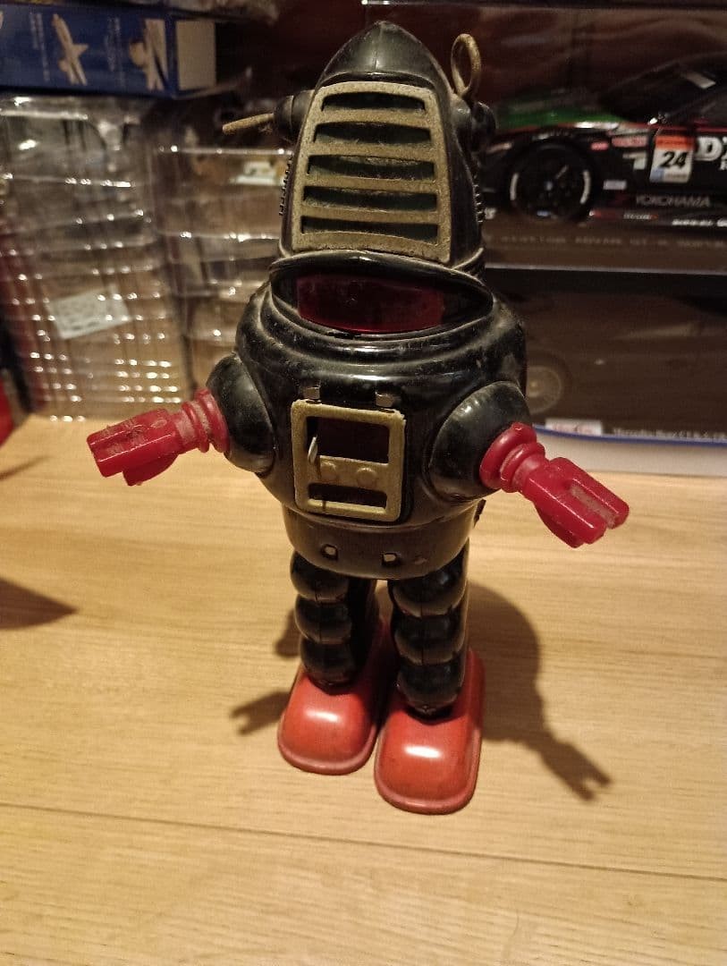 Tin? Robot Toy Showa Retro Vintage Japanese Mechanical Walking Figure