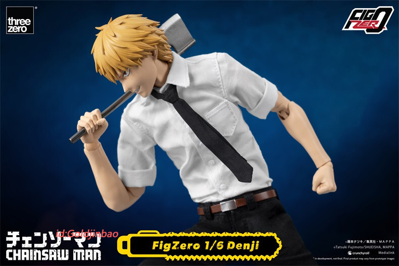 3A threezero Chainsaw Man Denji 1/6 Action Figure Model In Stock H29.5cm Anime