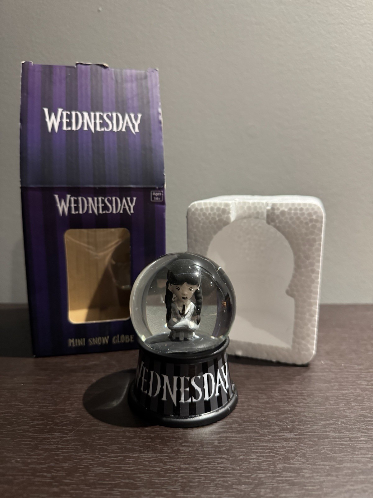 Wednesday TV Show Series 1 Collectible Mini Snow Globe- Wednesday Addams