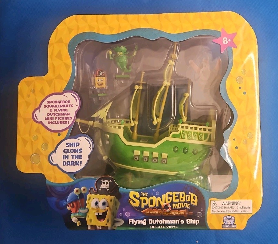 Spongebob Squarepants FLYING DUTCHMAN Ship CULTUREFLY 2025 Deluxe Vinyl 9&Prime; TOY