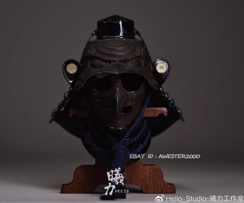 Helio Studio Heavenly Hound Samurai Helmet Copper Armor 1/6 Scale Action Figure
