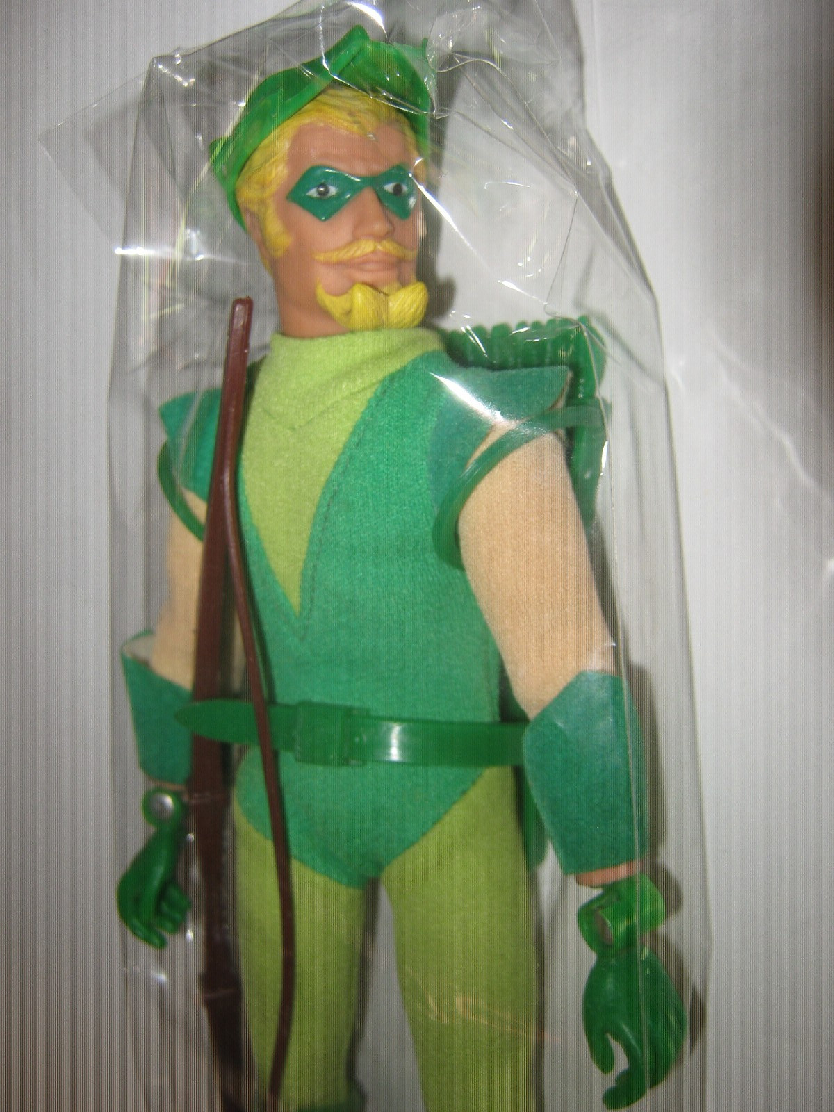 Vintage Mego Green Arrow 1974 WGSH Type 1 All Original 8&Prime; Action Figure Rare