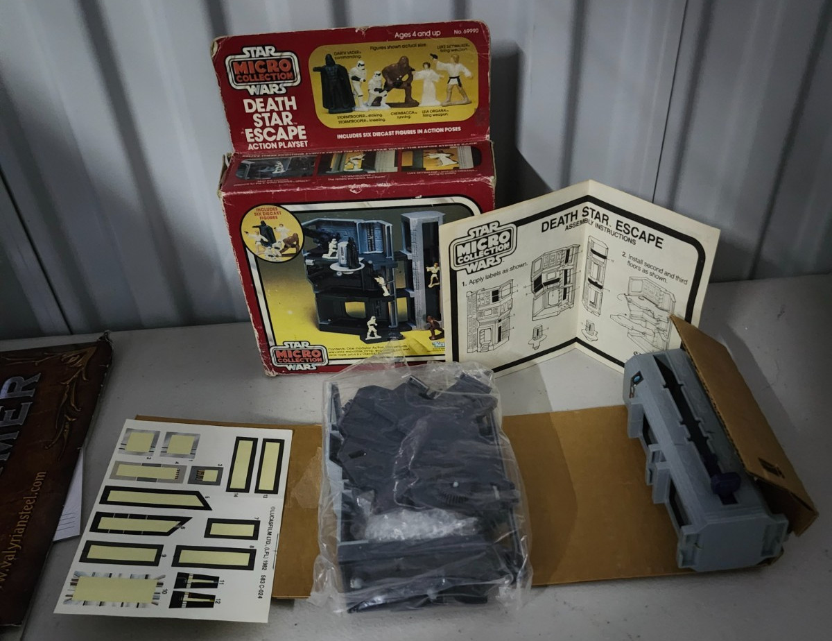 Death Star Escape 1982 STAR WARS Micro Collection COMPLETE w Box No Figures