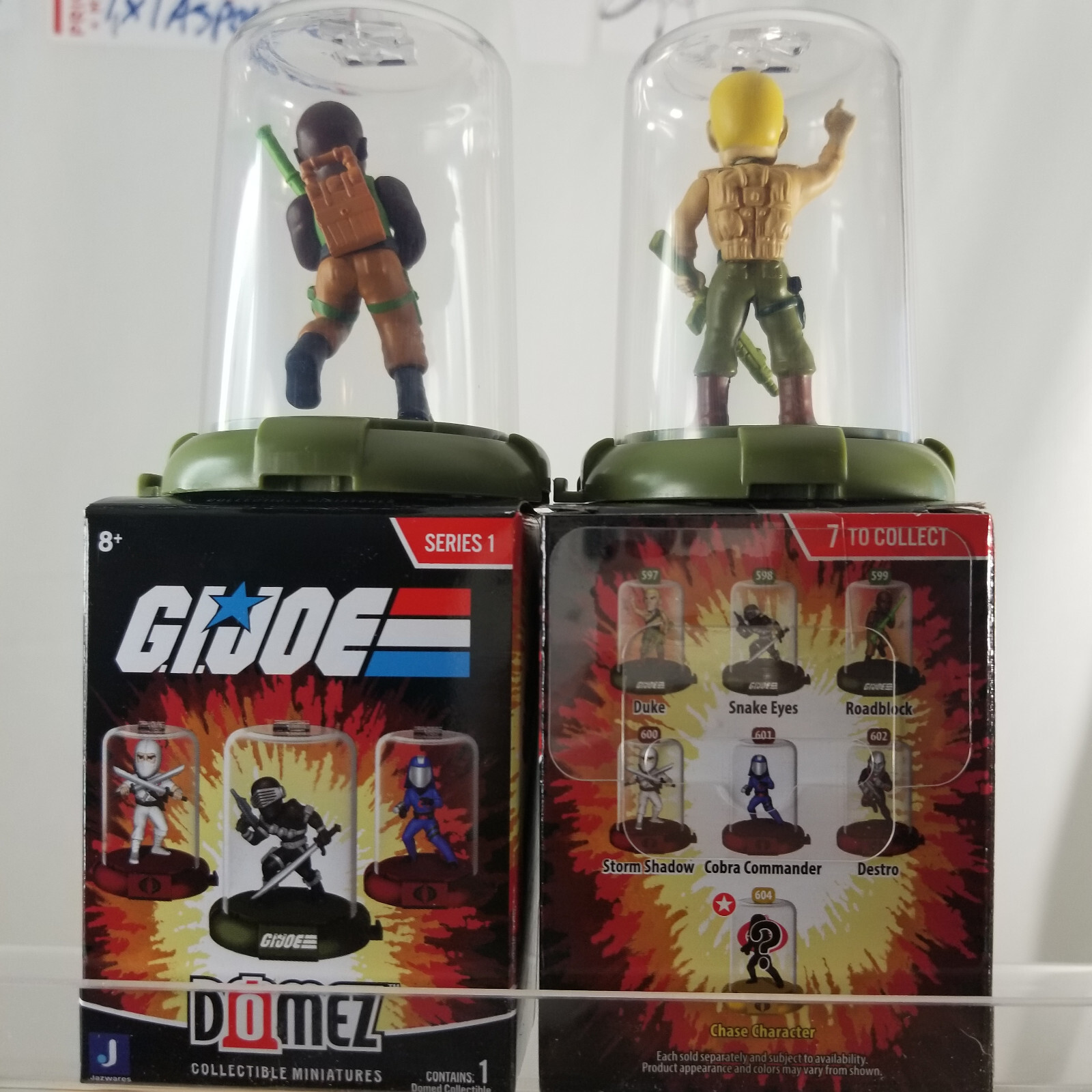 2 GI JOE Domez Mini Figures in Capsules DUKE & ROADBLOCK NEW