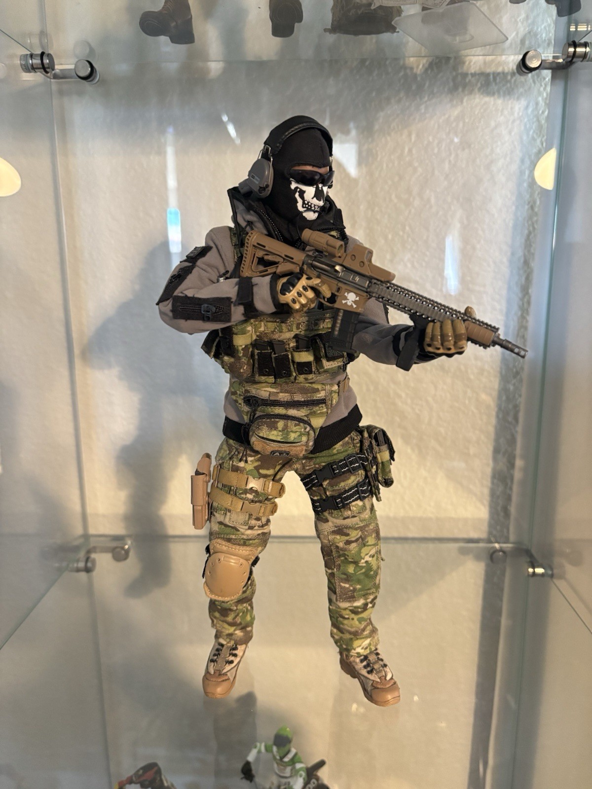 1/6 FLAGSET Ghost End War X Call Of Duty MW2 Rare 12” Figure Military TF141
