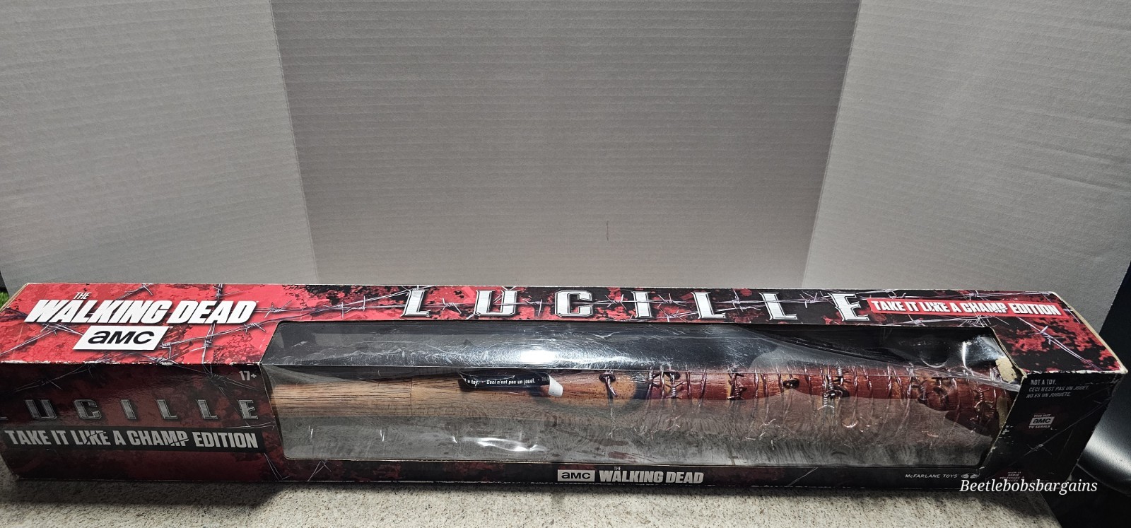 McFarlane Walking Dead Negan&rsquo;s Bat Lucille Take it Like a Champ Edition Bloody