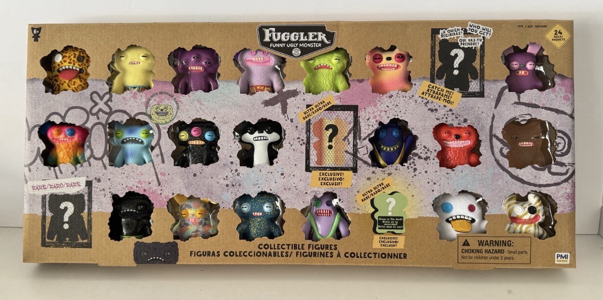 Fuggler Funny Ugly Monster 24pc CDU Display Box Collectible Figures Rare Chase!!