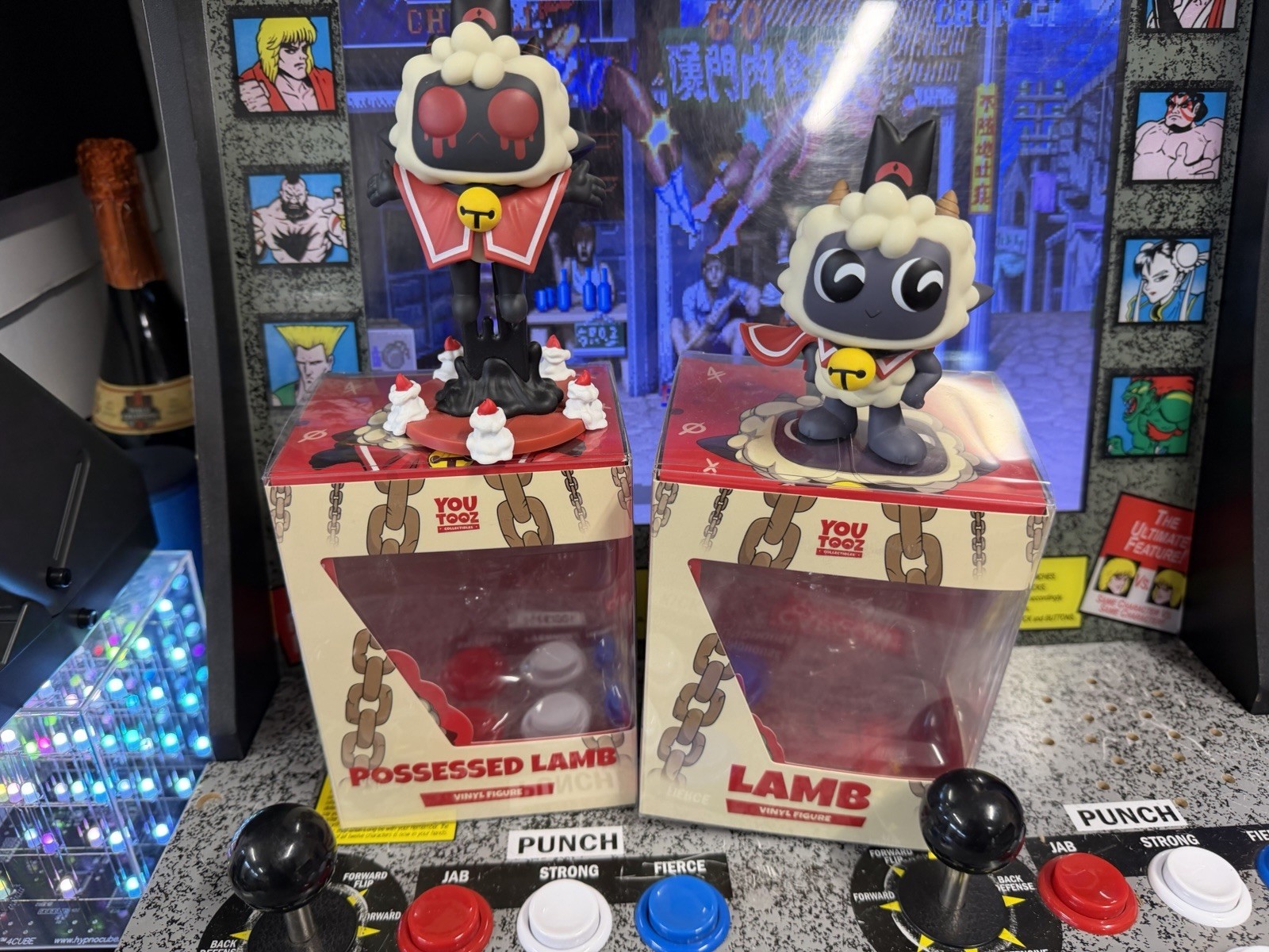 Youtooz Cult of the Lamb Collection Possessed Lamb + Lamb Vinyl Figures OPEN BOX