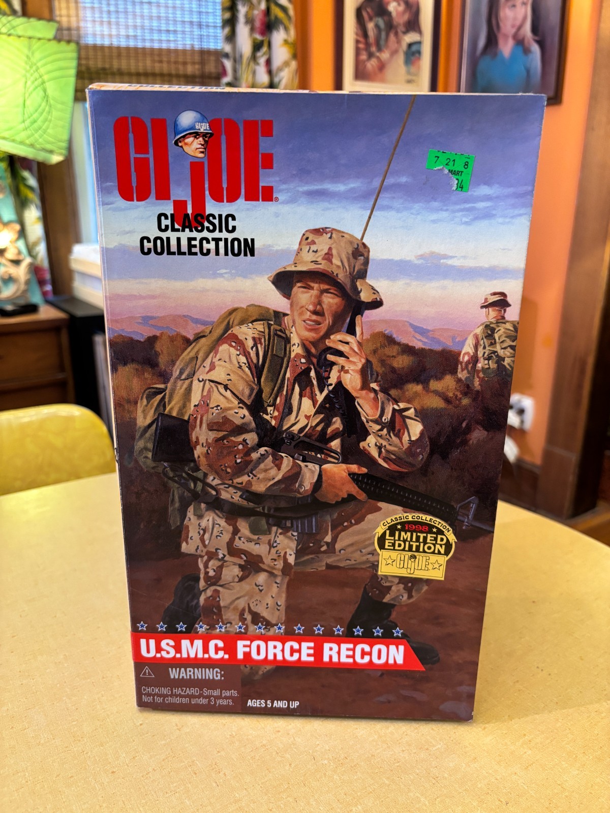 GI JOE Classic Collection U.S.M.C. Force Recon 12&Prime; Figure 1998 UNOPENED!