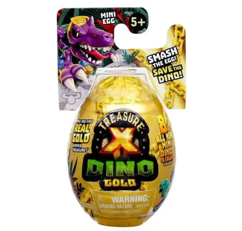 Treasure X Dino: Gold Series-Mini Egg Mystery Pack