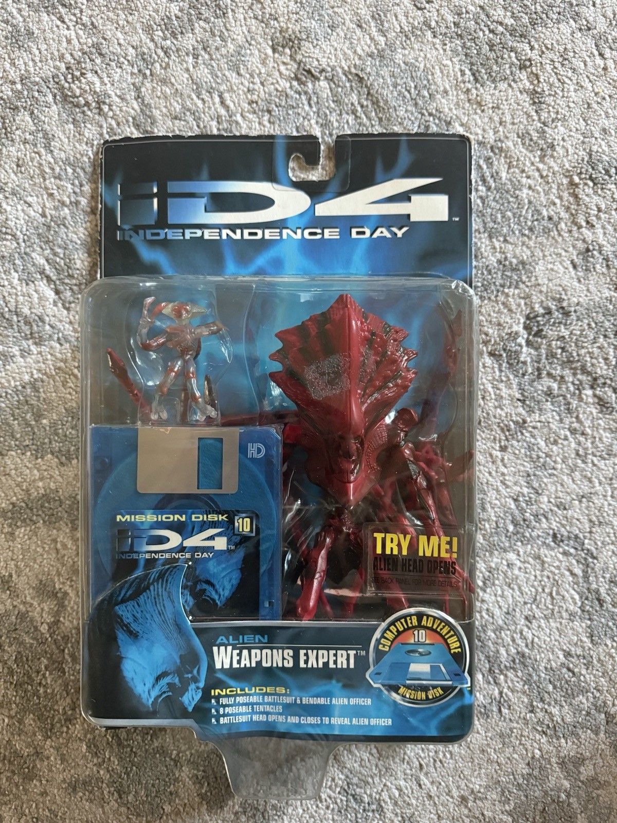 Alien Weapons Expert 1996 ID4 INDEPENDENCE DAY Trendmasters MOC NEW #2