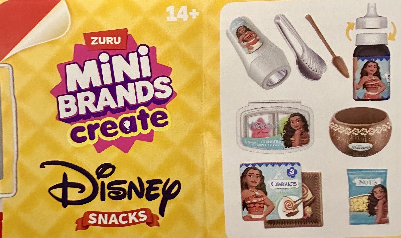 Zuru Mini Brands DISNEY Snacks Create Series 1 MOANA Smoothie Bowl UNMADE!