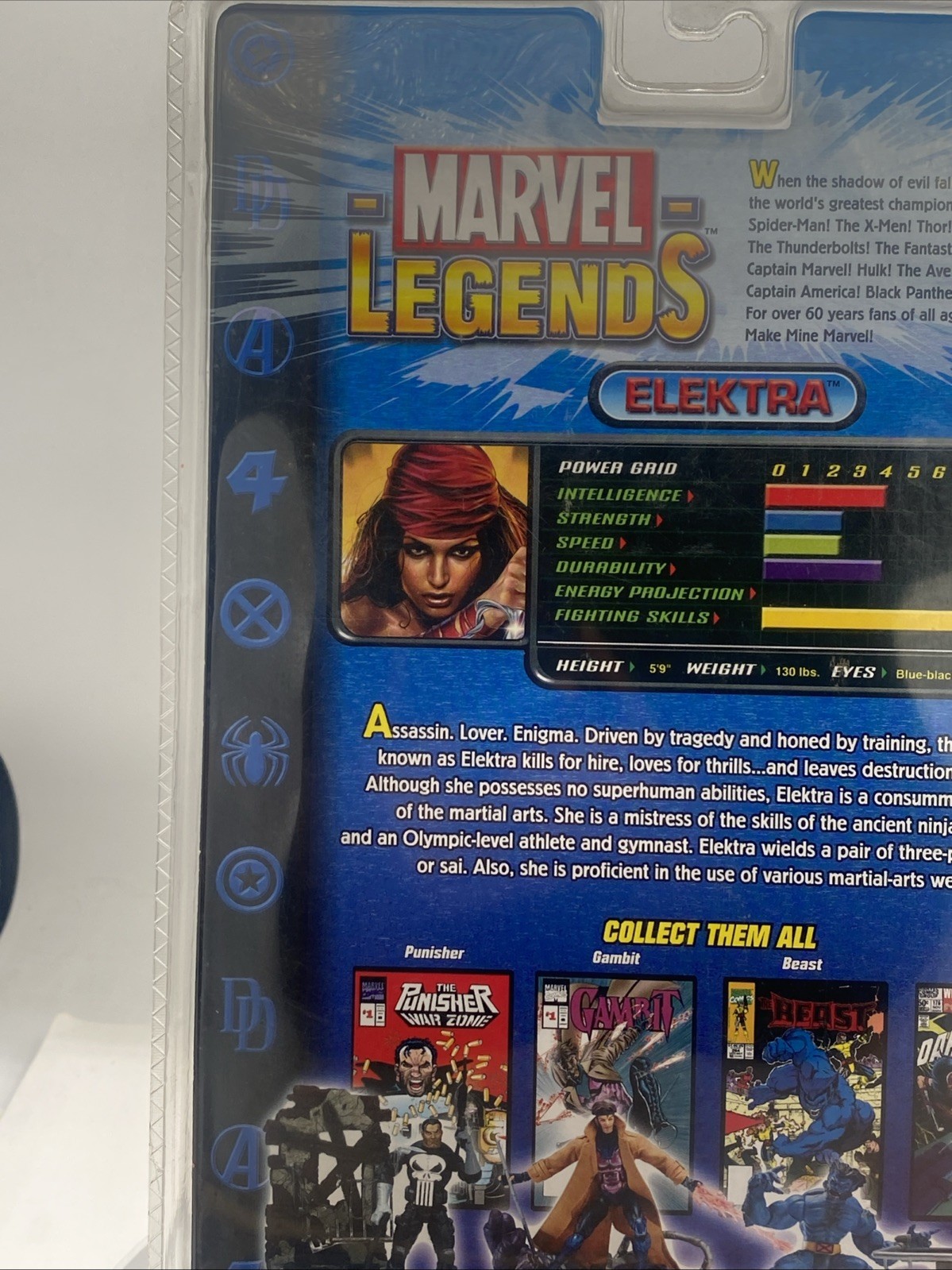 Marvel Legends ELEKTRA Action Figure & Comic Book Series 4 ToyBiz 2003 New Vtg