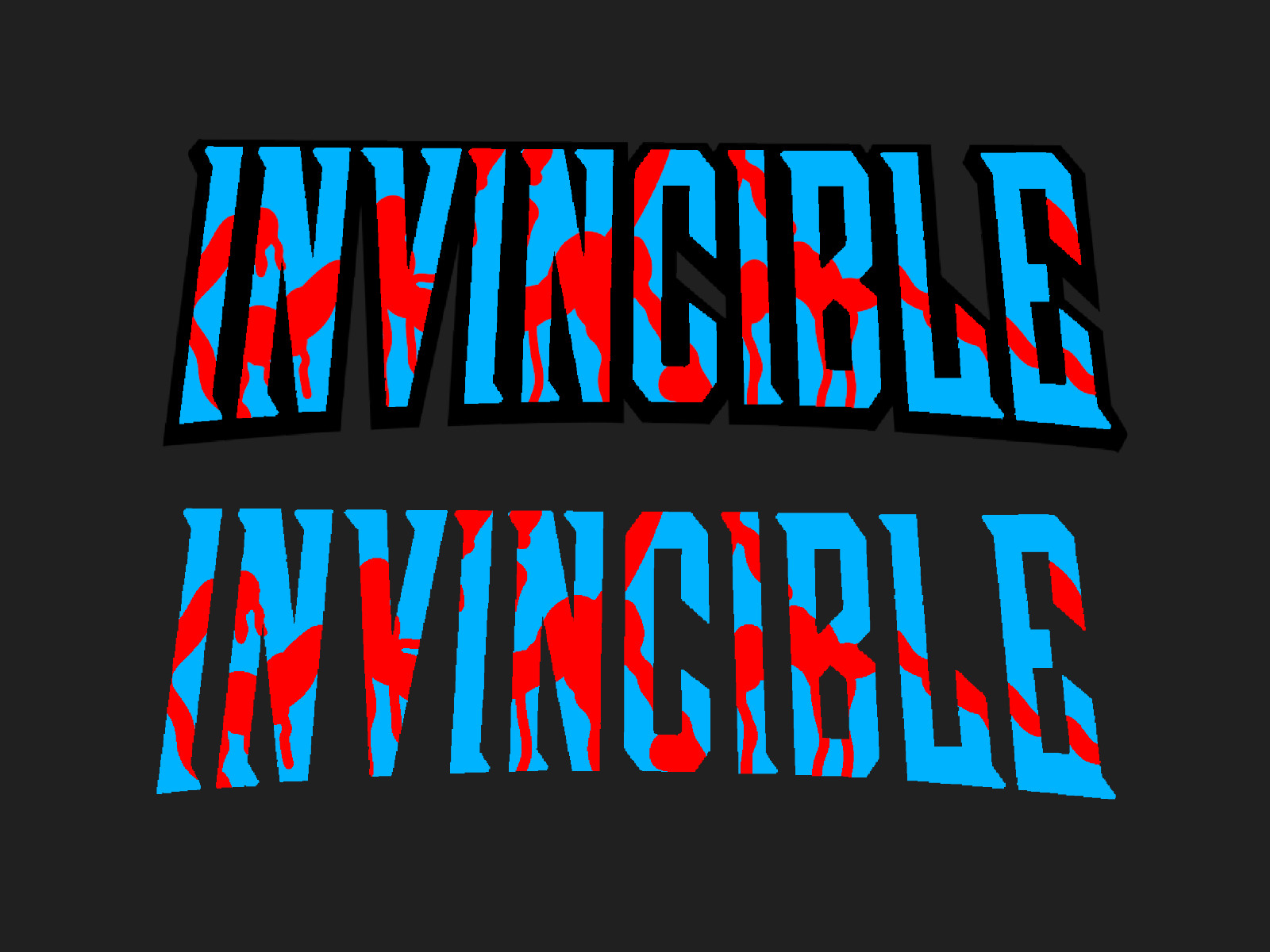 Invincible Comic Title Vinyl Decal