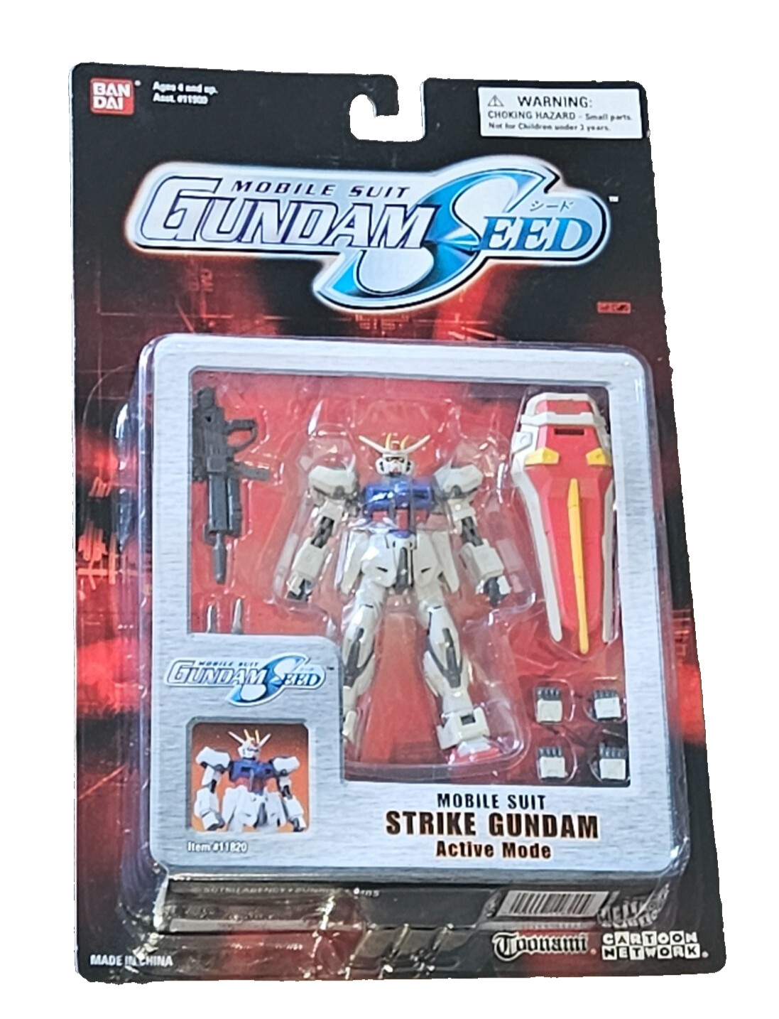 GUNDAM SEED Deluxe Action Figure STRIKE Active Mode Mobile Fighter #11820 BanDai