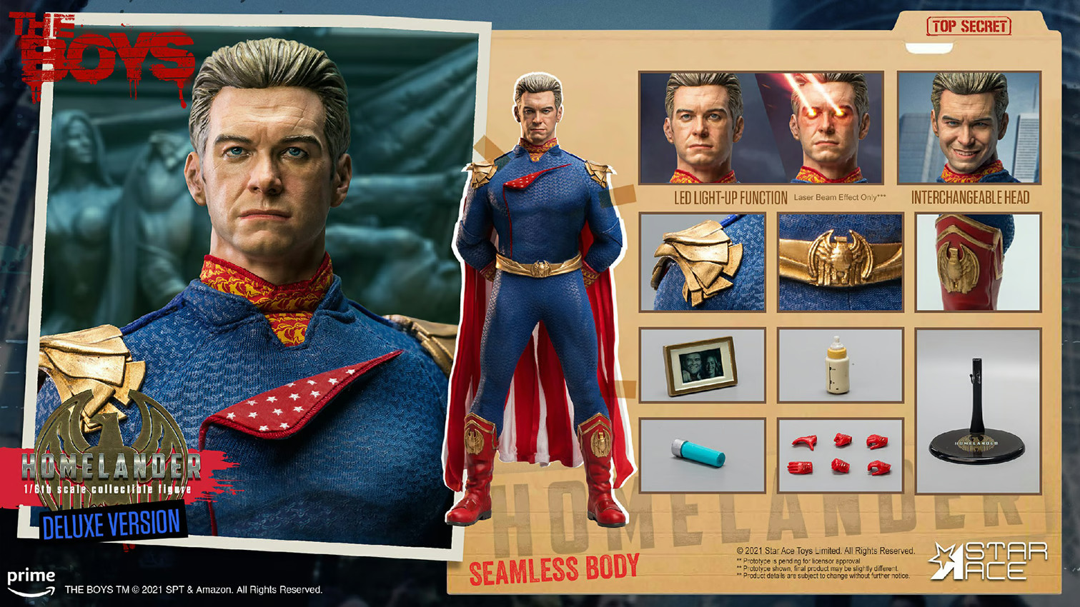 Homelander (Deluxe Version) Sixth Scale Figure Star Ace Toys 2022