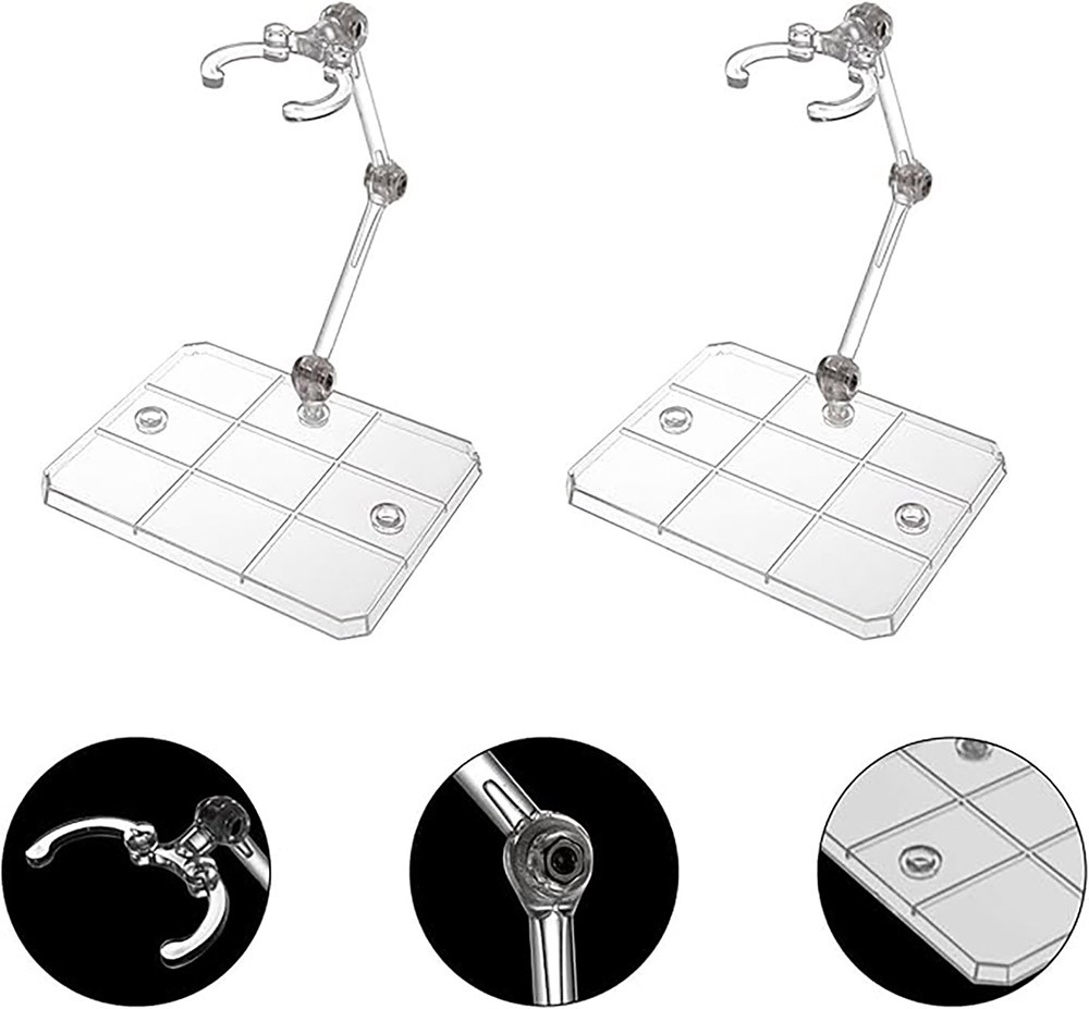 1/4/8X Adjustable Action Figure Display Holder Base Doll Model Support Stand