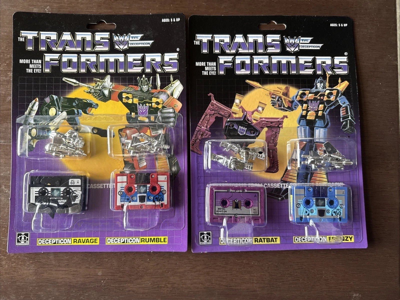 Sealed MOC G1 Transformer Reissue Ravage/Rumble and Ratbat/Frenzy Reissue Tapes!