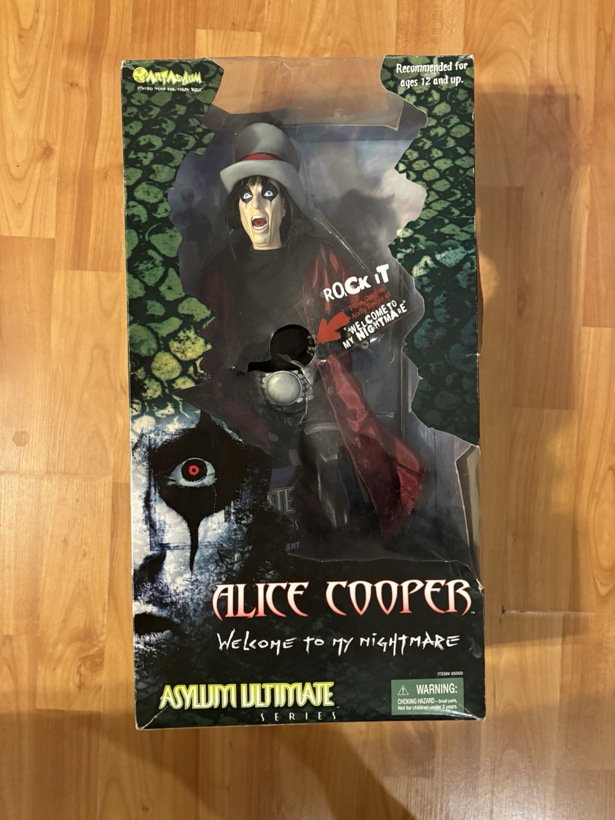 🔥ALICE COOPER Art Asylum Ultimate Series 18&Prime; Figure 2001 NIB 🔥Extremely Rare🔥