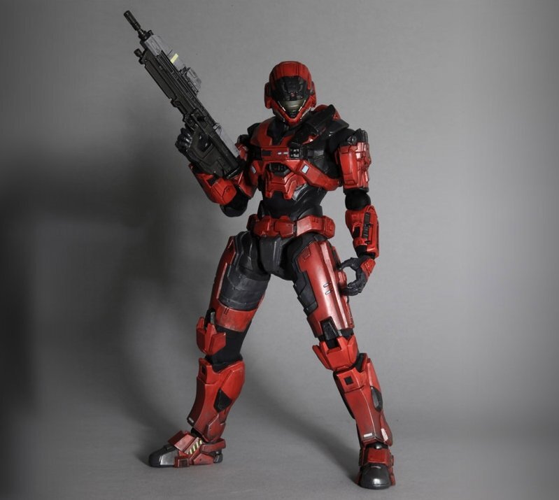 Square Enix Halo Reach Nobel Six (Red) Play Arts Kai Action Figure SDCC