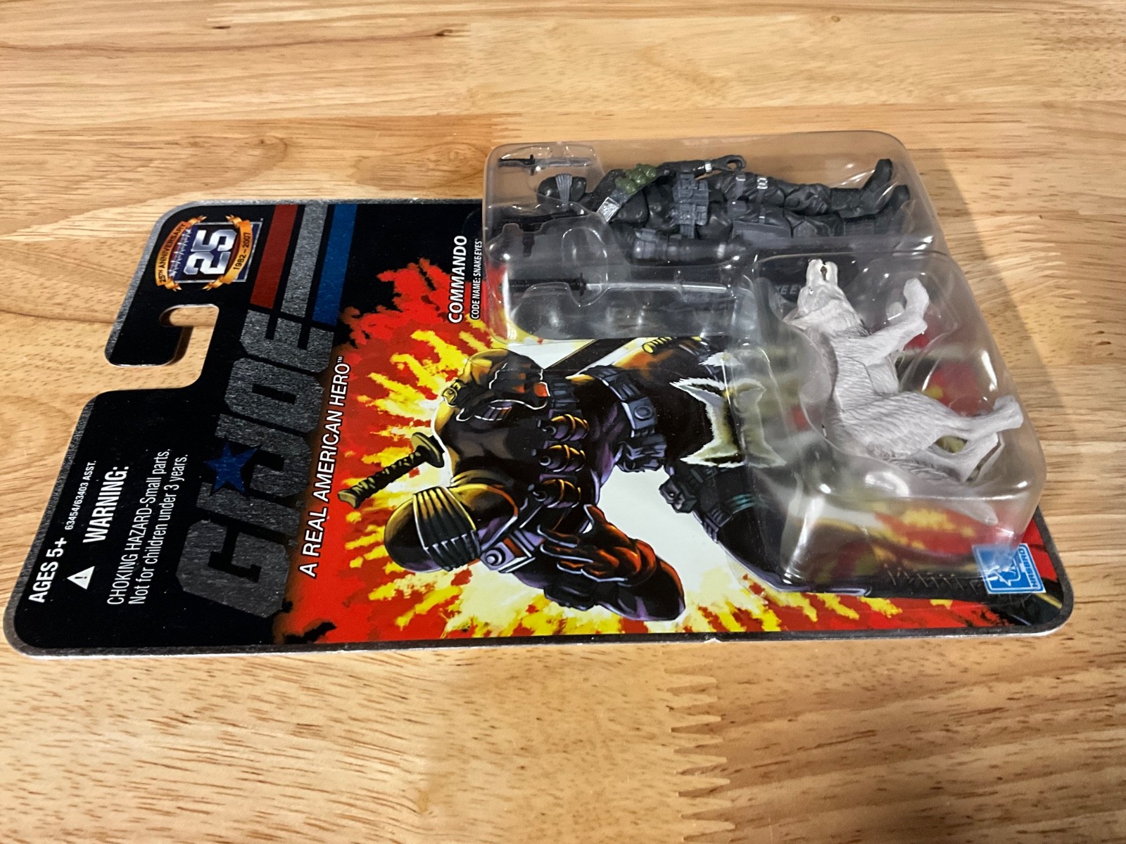 GI Joe 25th Anniversary Commando Snake Eyes with Timber Card, Stalker figure lot
