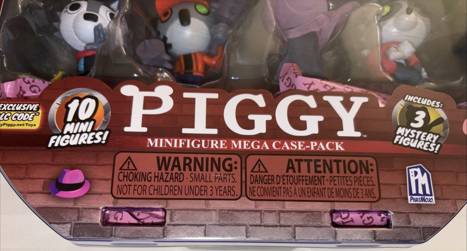 Piggy – Minifigure Mega Case-Pack Series 2 – 10 Minifigures 3&Prime; – 3 Mystery Figs