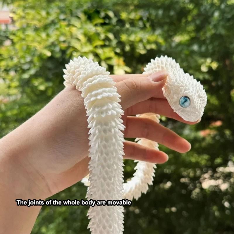 60cm 3d Printed Snake Movable Joint Simulation Figures Newyear Decoration Big
