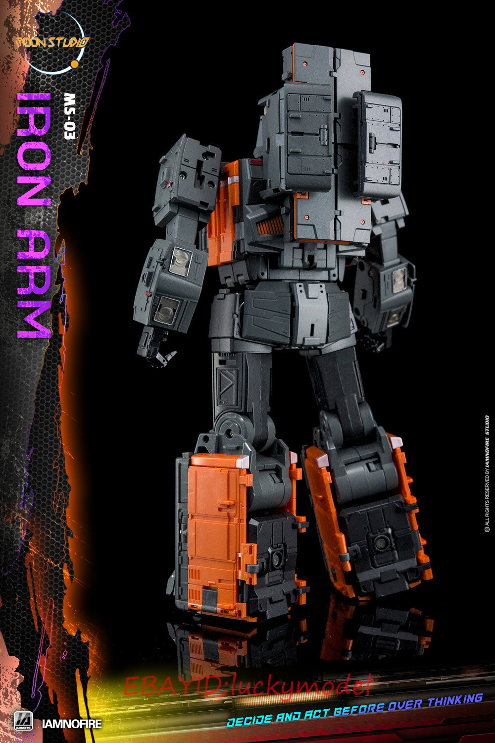 Transforms Moon Studio RADIA TRON MS-03 Iron Arm Kaen MS03 Action Figure New
