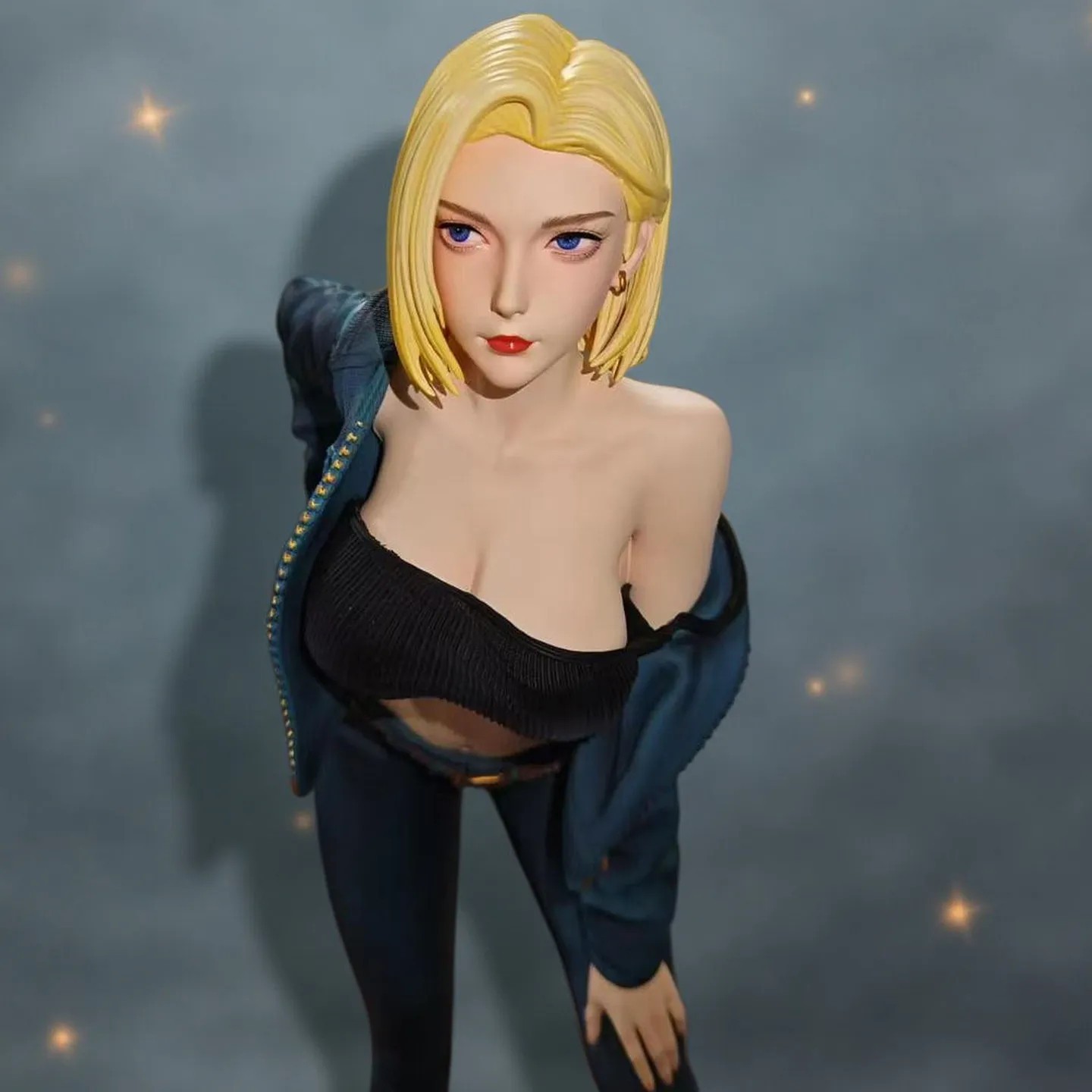 NEW Anime Figure Inspired by Android 18 PVC Model Doll Statue 32cm Unbranded