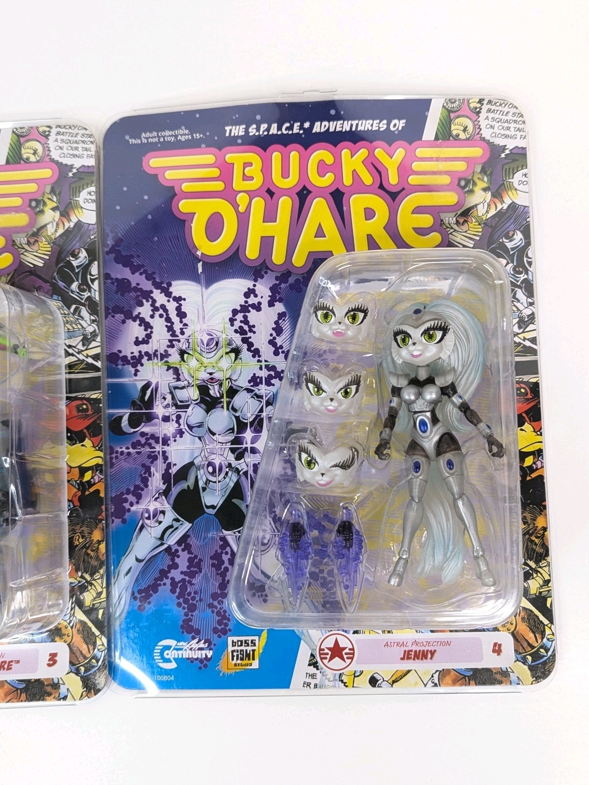 3 Bucky O&rsquo;Hare Action Figures Dead-Eye Duck Jenny Boss Fight Studio 2017 New
