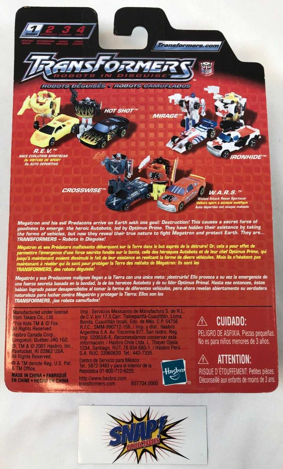 Hot Shot & R.E.V. – Transformers – Fox Kids – 2006 Hasbro New