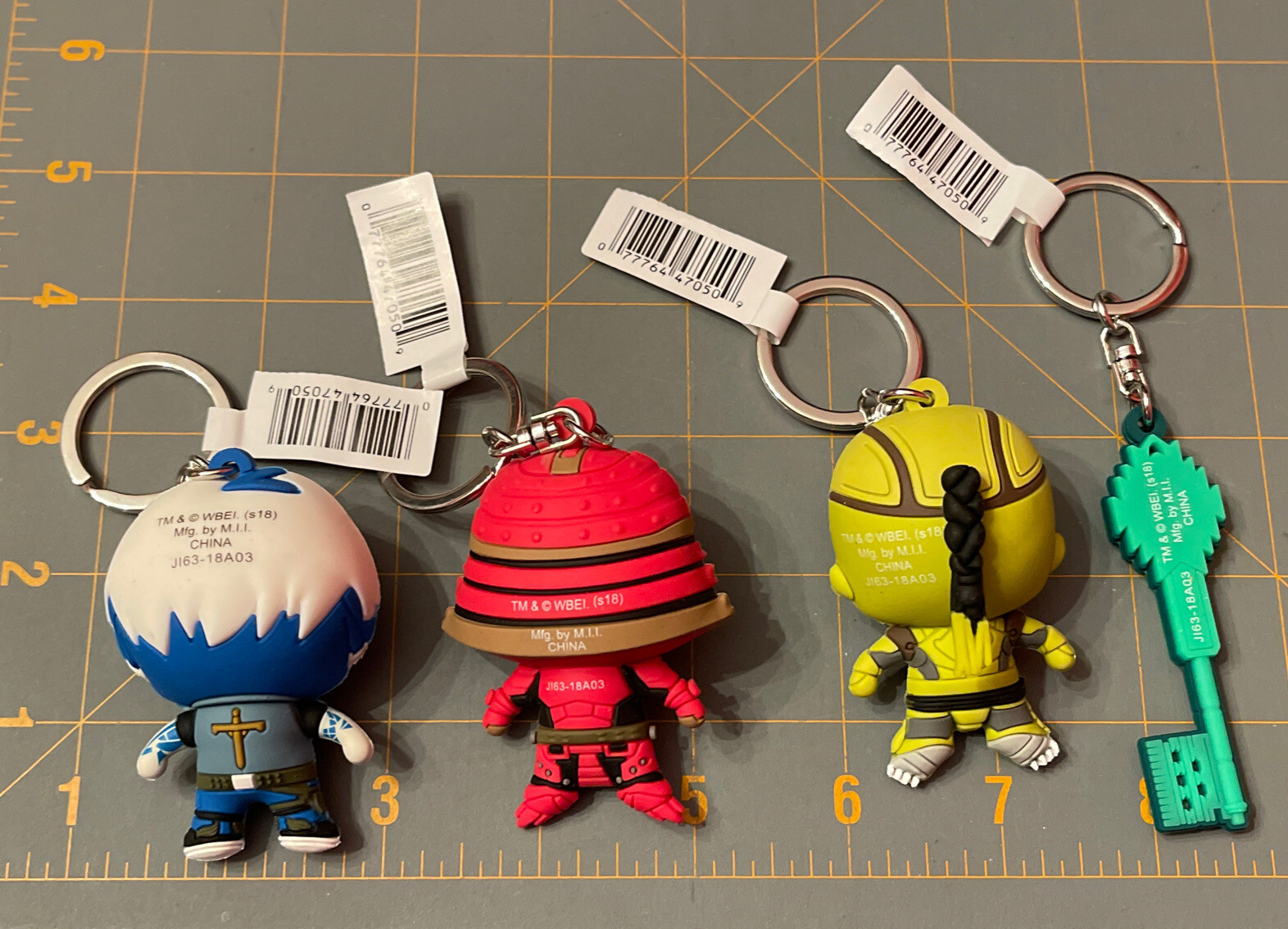 Monogram READY PLAYER ONE Parzival, Daito, Shoto & Key Figural Keyrings Lot of 4
