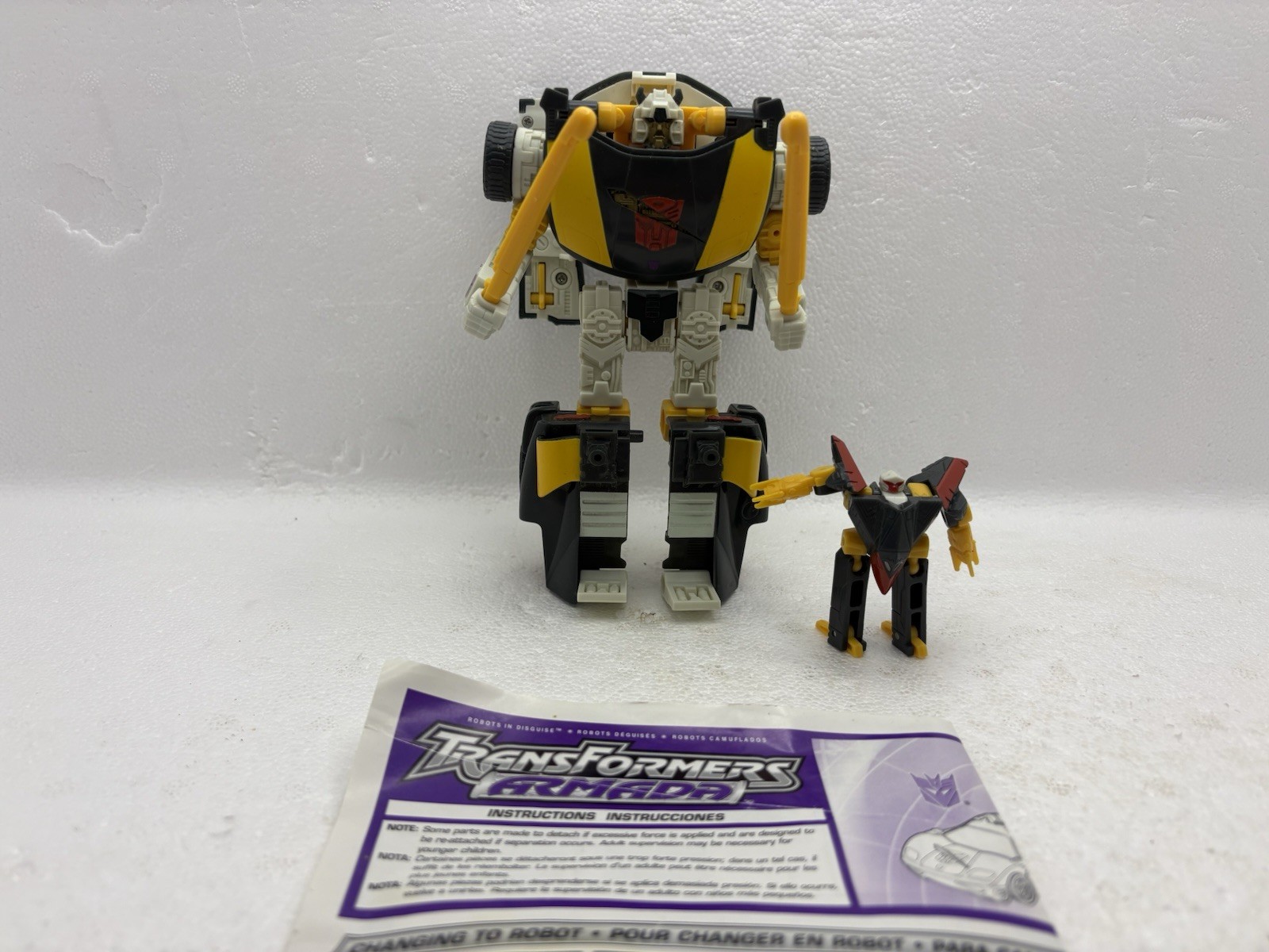 Transformers Armada Super-Cons Decepticon Wheeljack & Wind Sheer 2003 Complete