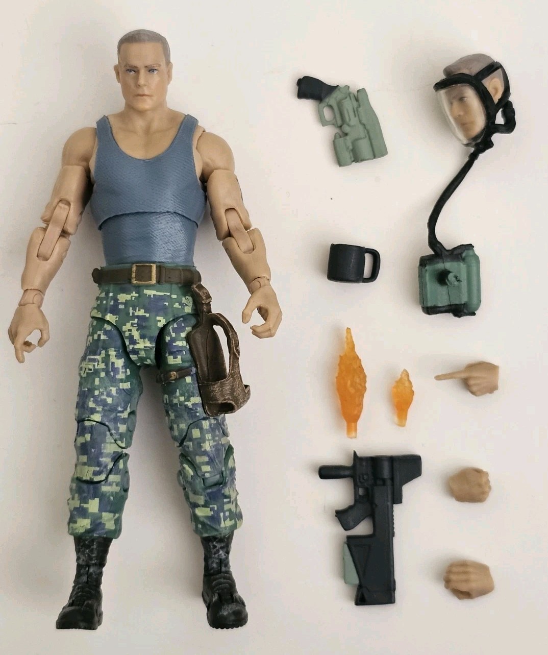 Loose Avatar Mcfarlane Way of Water AMP suit Miles Quaritch figures 3.75&Prime; scale
