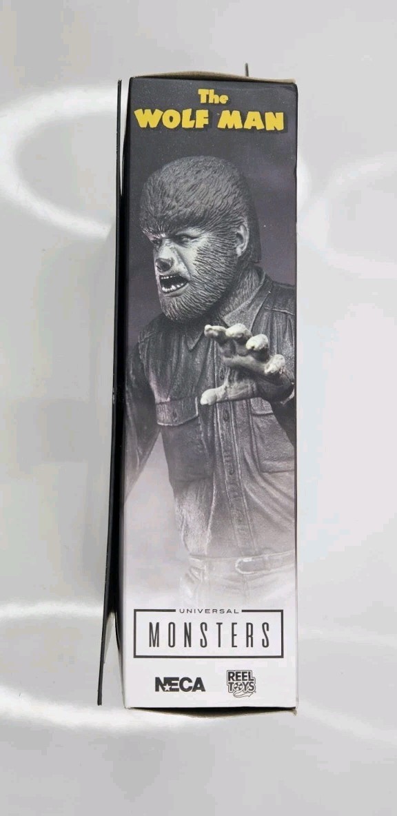 NECA The Wolf Man Black & White Ultimate 7” Action Figure Universal Monsters