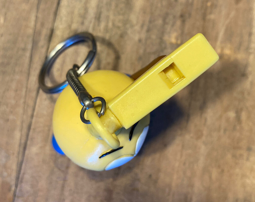 Vtg 1983 Snorks Allstar Seaworthy BASEBALL Keychain Keyring Toy PVC Figure 80s!