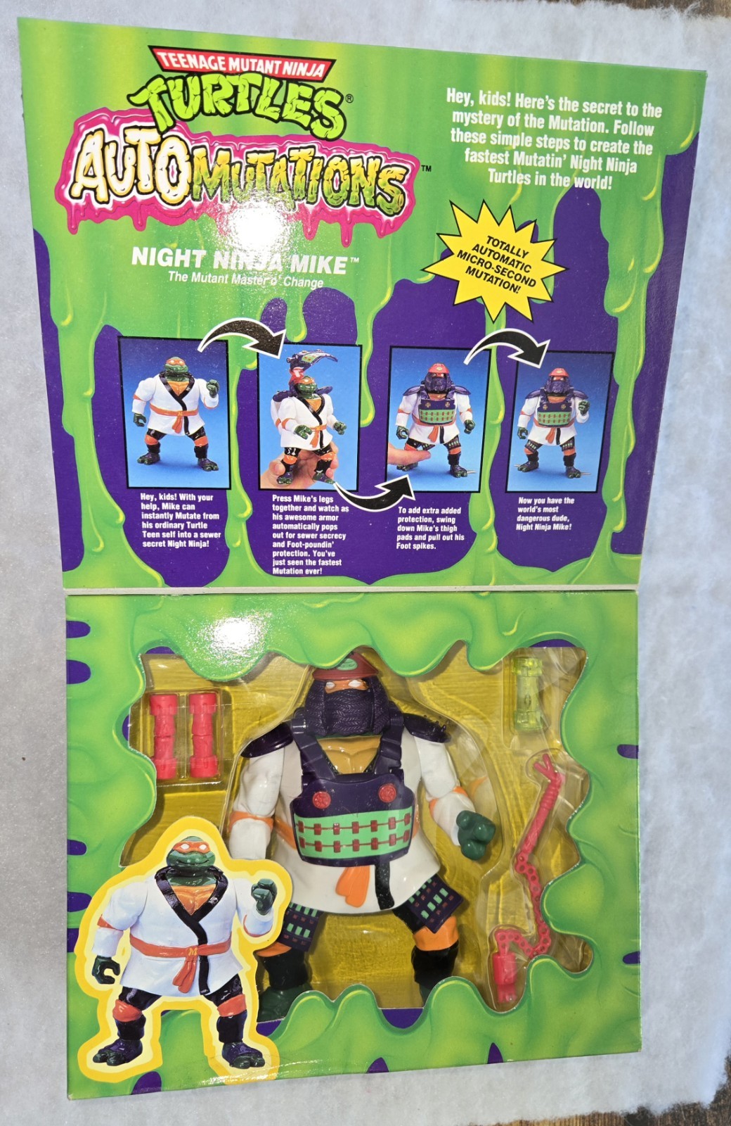 Night Ninja Mike Michaelangelo TMNT NINJA TURTLES 1998 Automutations