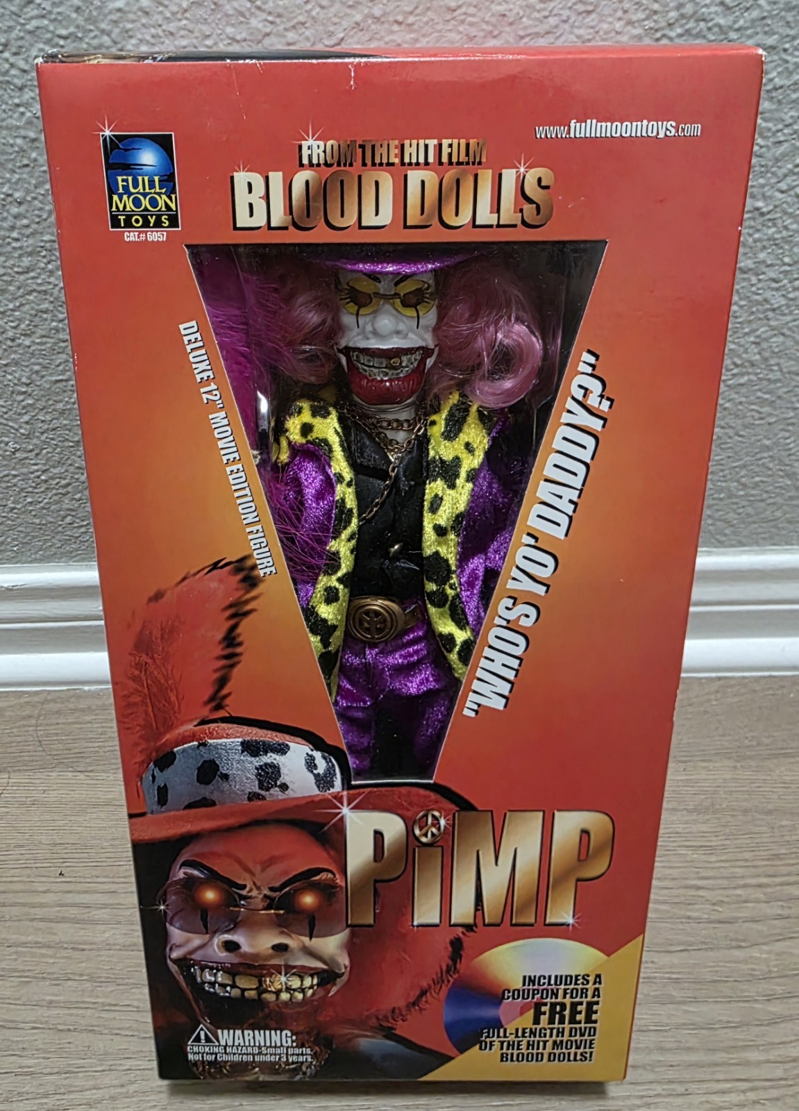 Vintage Blood Dolls Movie 12&Prime; Pimp Figure Full Moon Toys 2001